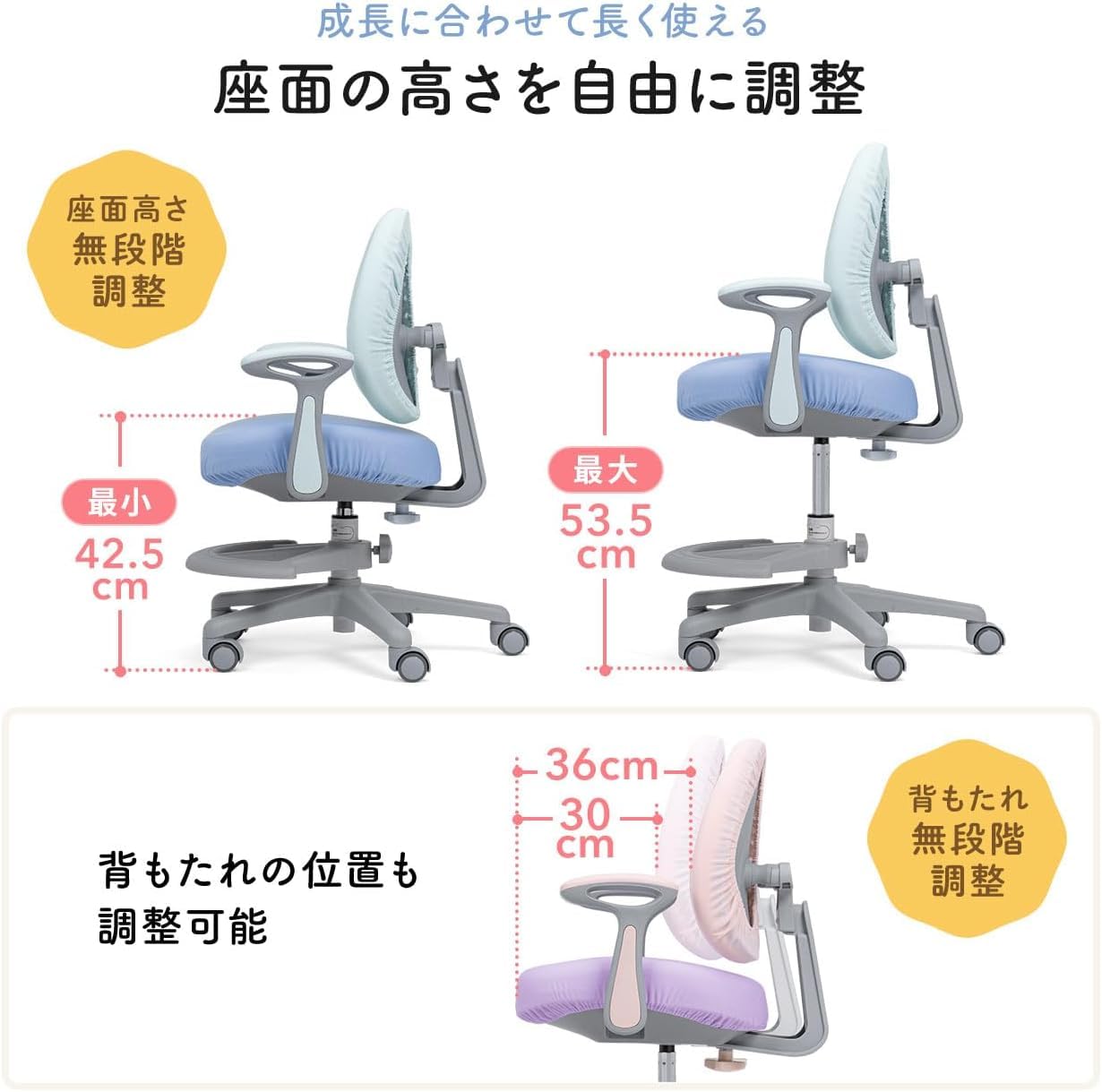 Amazon.co.jp: サンワダイレクト 【 チェアセット 】 学習机 勉強机 高